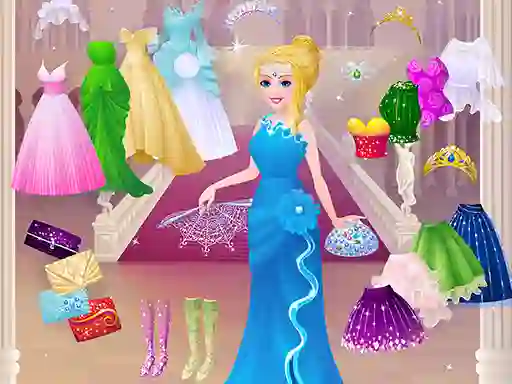 Leikur Cinderella Dress Up Girl Games á netinu