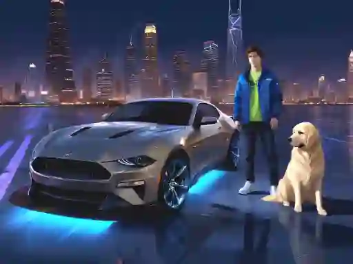 Leikur Mustang City Driver á netinu