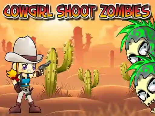 Leikur Cowgirl Shoot Zombies á netinu