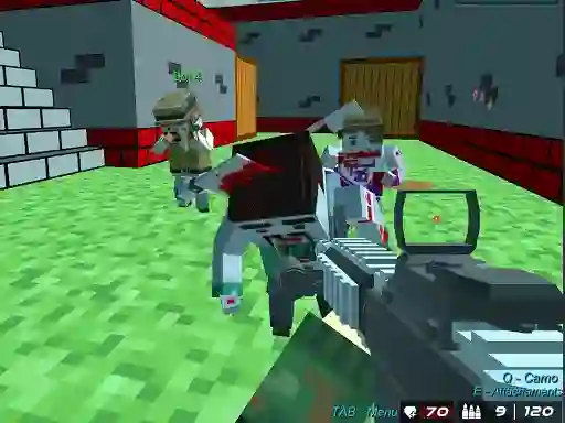 Leikur Blocky Wars Advanced Combat Swat á netinu