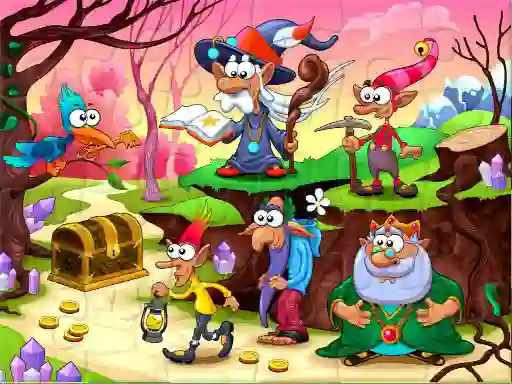Leikur Fantasy Jigsaw Deluxe á netinu
