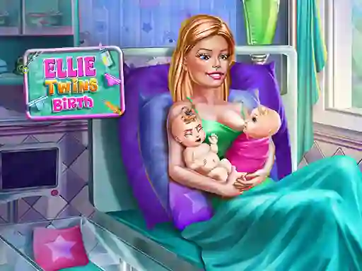 Leikur Ellie Twins Birth á netinu