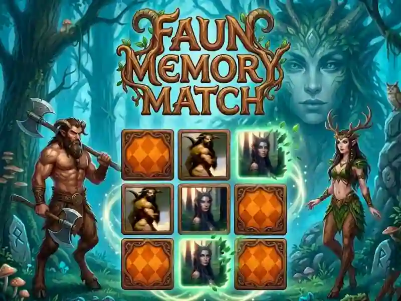Leikur Faun Memory Match á netinu