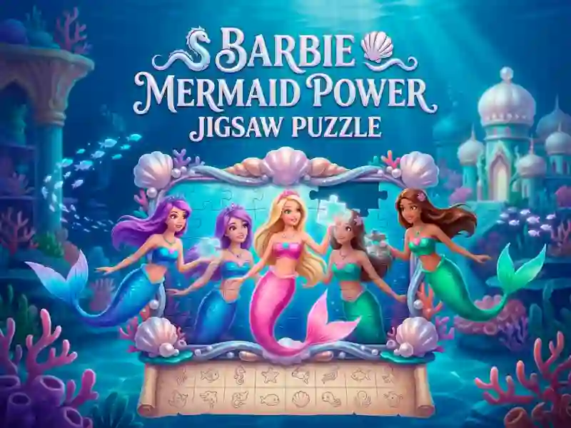 Leikur Barbie Mermaid Power Jigsaw Puzzle á netinu
