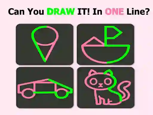 Leikur Brain Test: One Line Draw Puzzle á netinu
