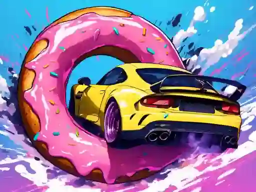 Leikur Roof Car Stunt á netinu