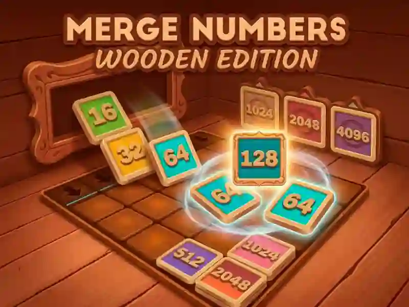 Leikur Merge Numbers Wooden Edition á netinu