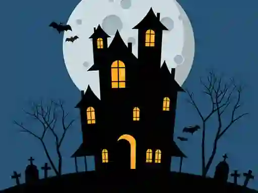 Leikur Halloween Night Match 3 á netinu