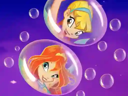 Leikur Draw Winx Bubble Path á netinu