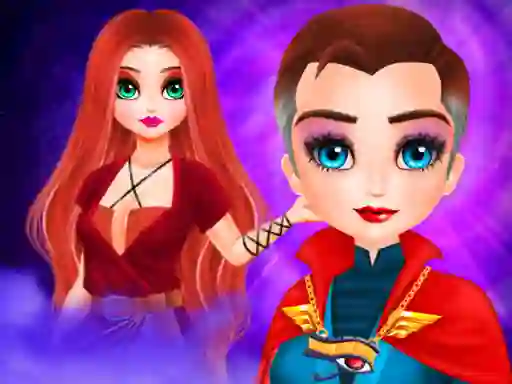 Leikur Lady Strange and Ruby Witch á netinu