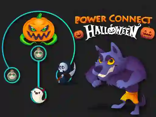 Leikur Power Connect Halloween á netinu