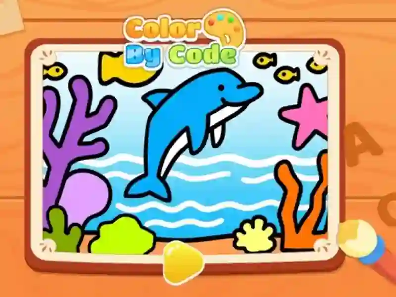 Leikur Color By Code: Dolphin á netinu