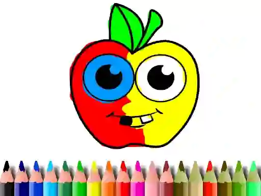 Leikur Back To School: Apple Coloring Book á netinu