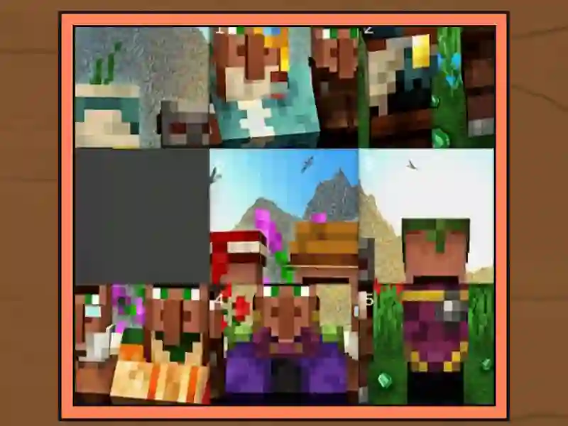 Leikur Puzzle Minecraft á netinu