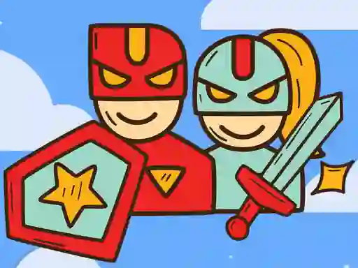 Leikur Super Warrior Match 3 á netinu