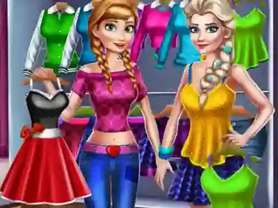 Leikur Princesses Casual Outfits á netinu