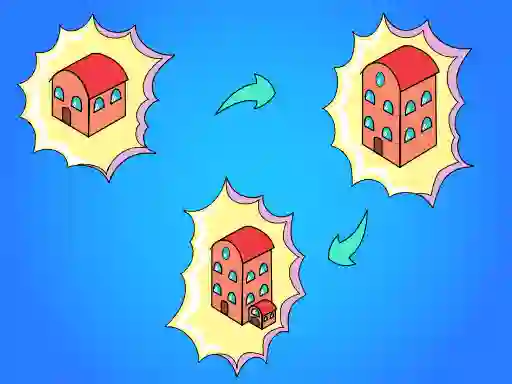 Leikur Idle Merge City á netinu