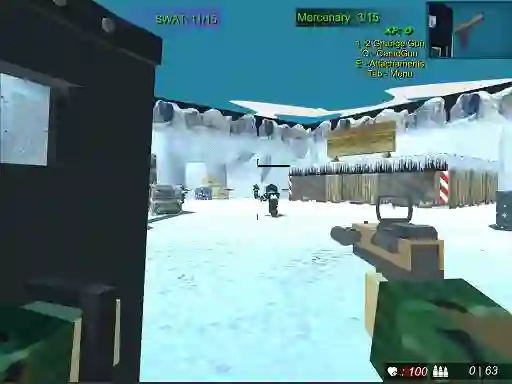 Leikur Blocky Combat Swat 2 á netinu