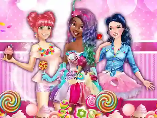 Leikur Sweet Party With Princesses á netinu
