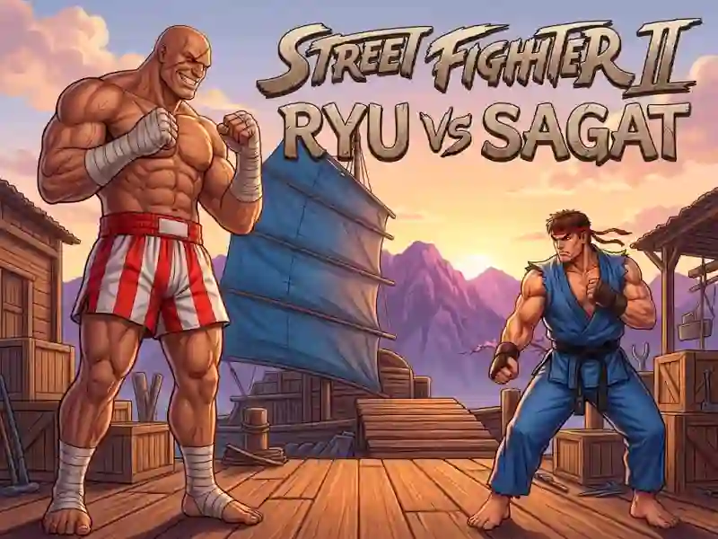 Leikur Street Fighter II Ryu vs Sagat á netinu
