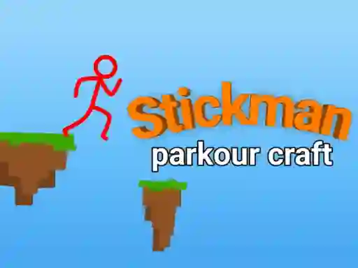 Leikur Stickman parkour craft á netinu