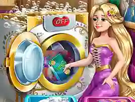 Leikur Goldie Princess Laundry Day á netinu