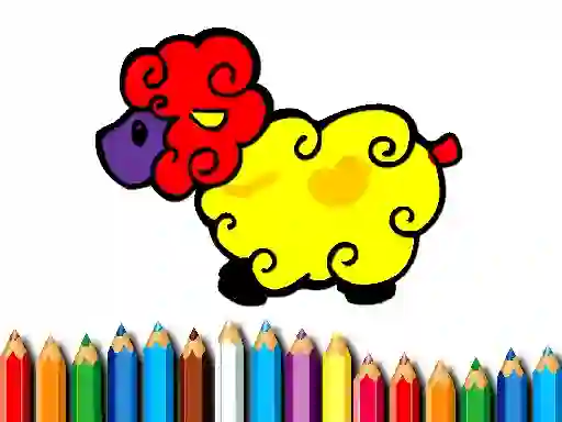Leikur Baby Sheep Coloring á netinu