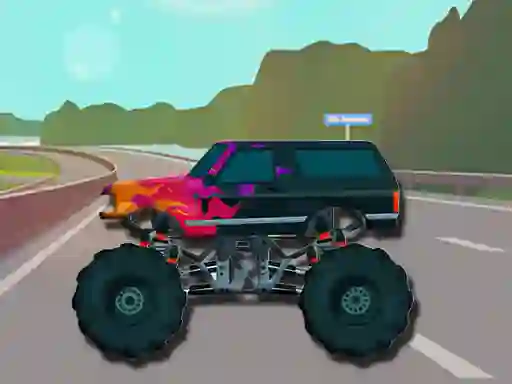 Leikur Extreme Monster Trucks Memory á netinu
