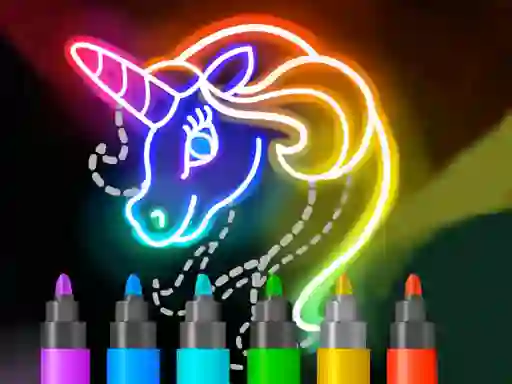 Leikur Learn to Draw Glow Cartoon á netinu