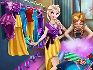 Leikur Ice Kingdom Wardrobe Cleaning á netinu