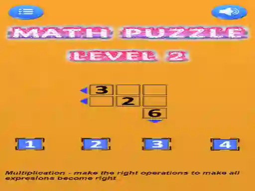 Leikur Math puzzle á netinu