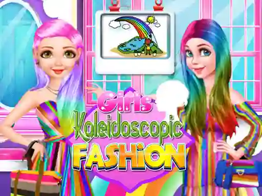 Leikur Girls Kaleidoscopic Fashion á netinu