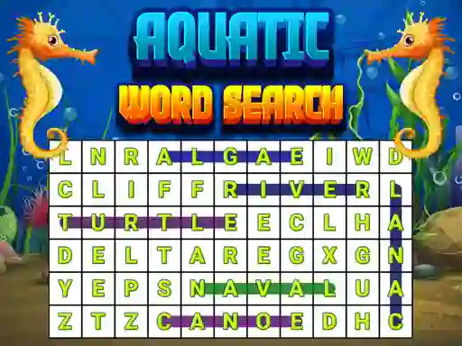 Leikur Aquatic Word Search á netinu
