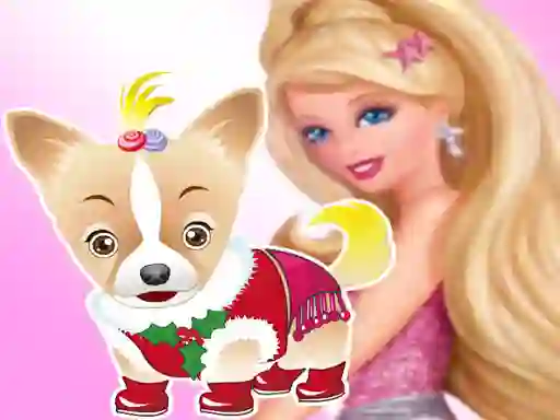 Leikur Barbie's Dog Dressup á netinu