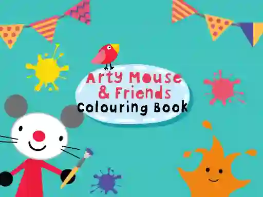 Leikur Arty Mouse & Friends Coloring Book á netinu