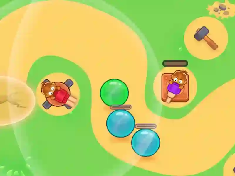 Leikur Monkey Bubble Defense á netinu