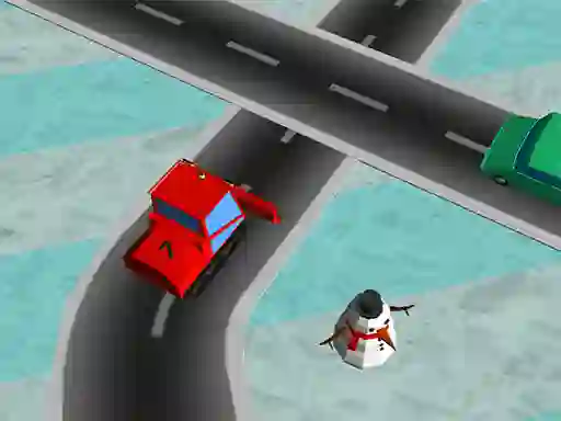 Leikur Traffic Run Christmas á netinu
