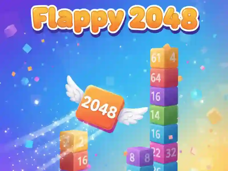 Leikur Flappy 2048 á netinu