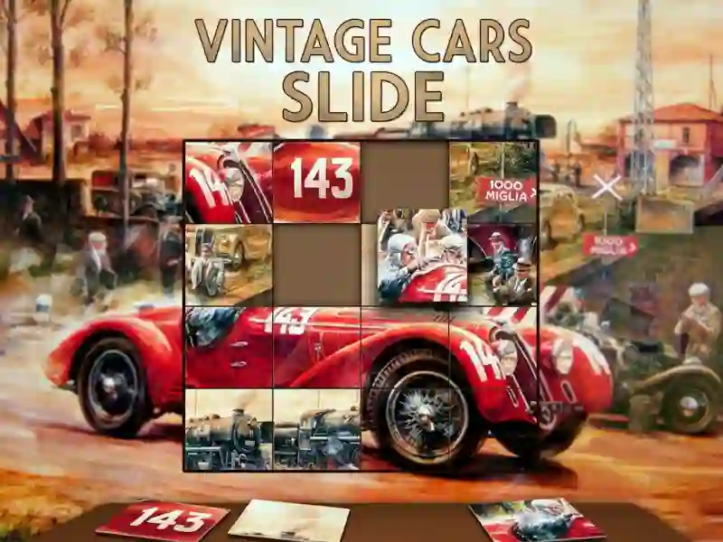 Leikur Vintage Cars Slide á netinu