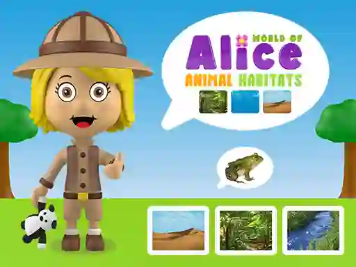 Leikur World of Alice Animal Habitats á netinu