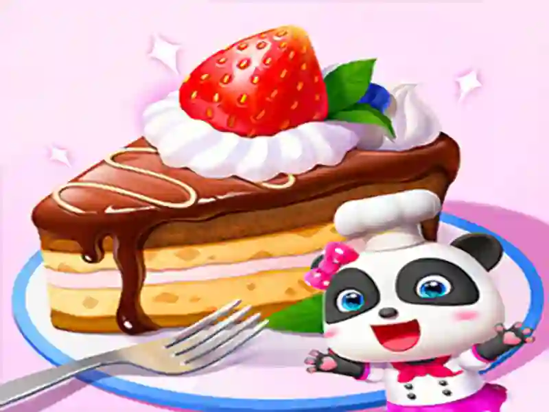 Leikur Little Panda Cake Shop á netinu