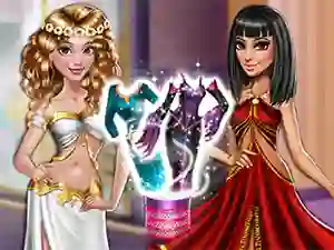 Leikur Dolly Princess vs. Villain Dress Up á netinu