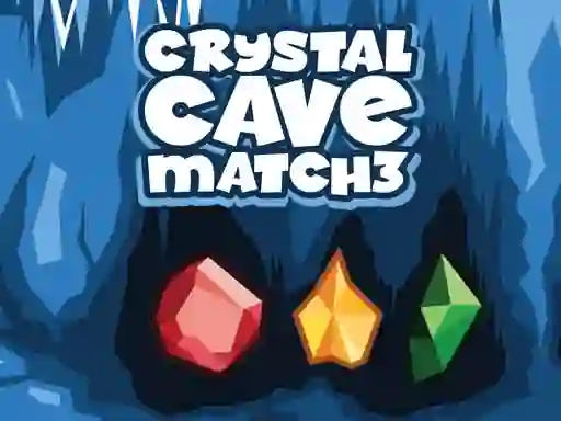 Leikur Crystal Cave Match 3 á netinu