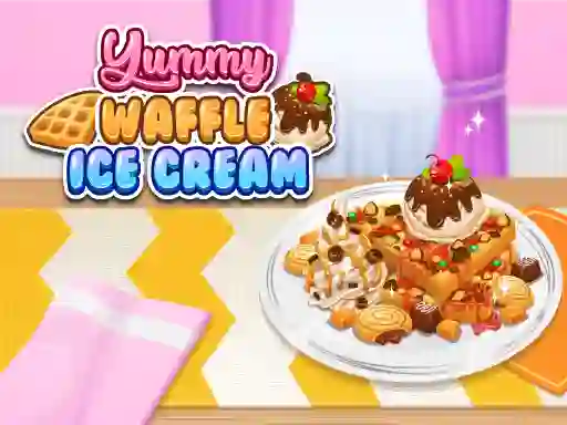 Leikur Yummy Waffle Ice Cream á netinu