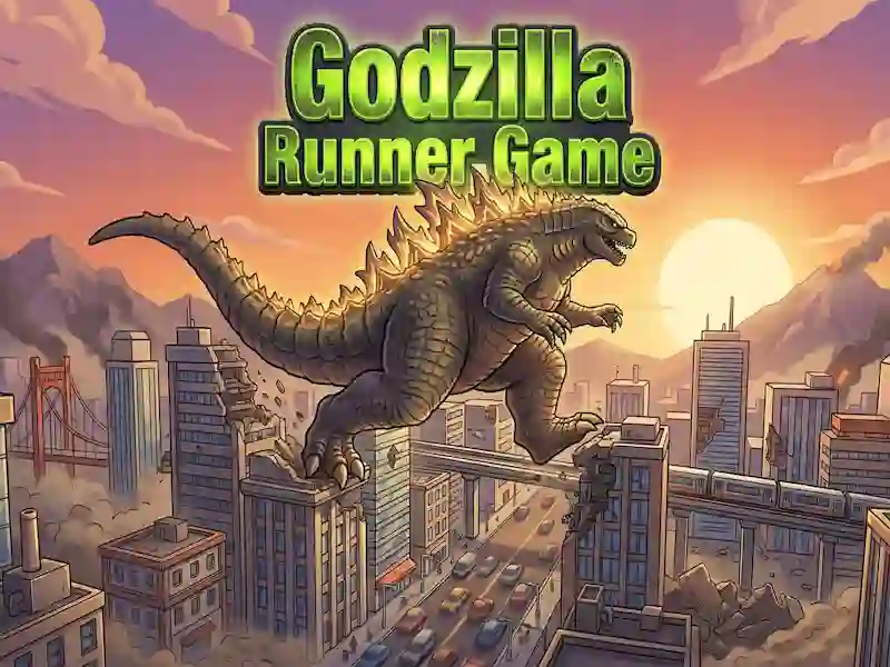 Leikur Godzilla Runner Game á netinu
