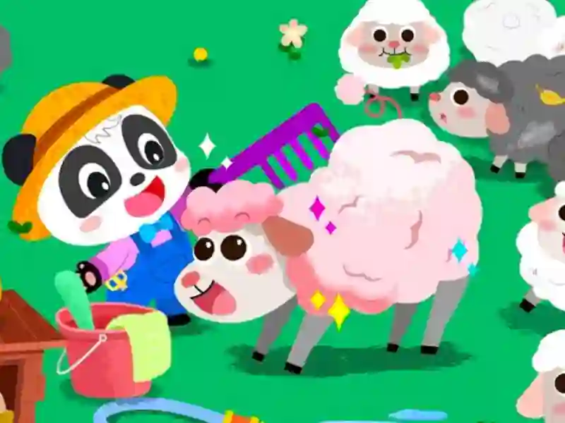 Leikur Baby Panda Animal Farm á netinu