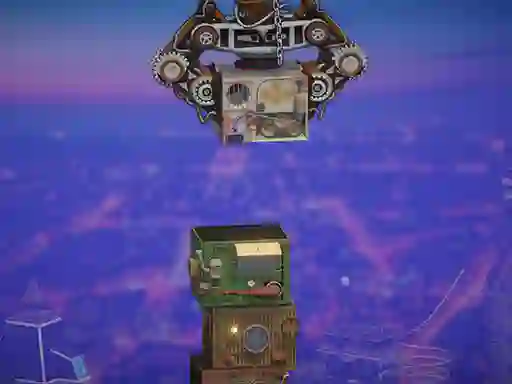 Leikur Steampunk Tower Builder á netinu