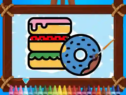 Leikur Kids Coloring Bakery á netinu
