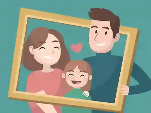 Leikur Happy Family Puzzle á netinu