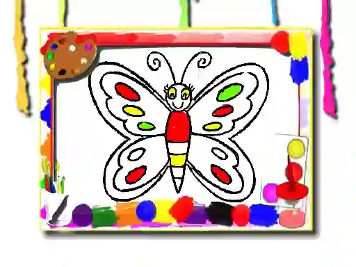 Leikur Butterfly Coloring Book á netinu